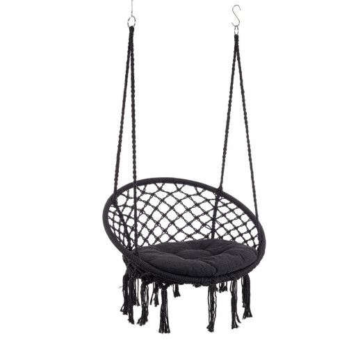 Set 2 hamace bumbac negru Javier 80x130 cm
