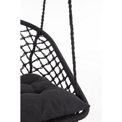 Set 2 hamace bumbac negru Javier 88x69x130 cm