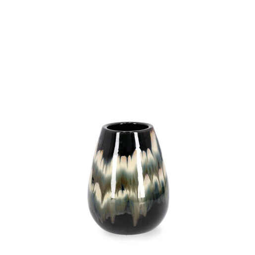 Vaza flori teracota multicolora Coira Ø24x32h