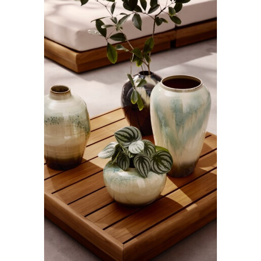 Vaza flori teracota multicolora Coira Ø22x37h