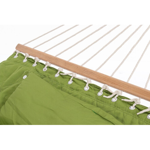 Hamac gradina textl verde lemn maro Selaya 200x140