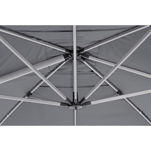 Umbrela gradina Ines, gri, 300x300x255 cm