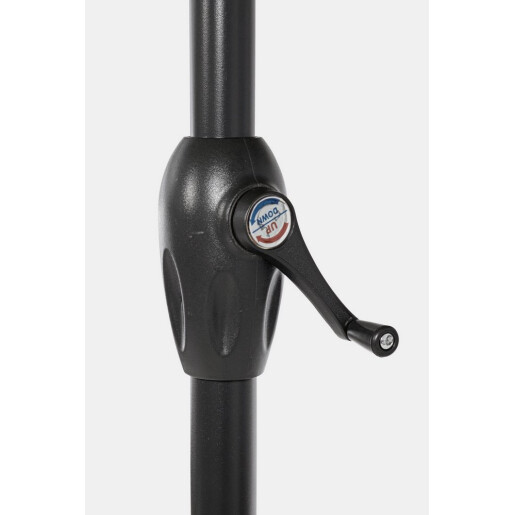 Umbrela gradina textil albastru otel negru Kalife Ø300x242h