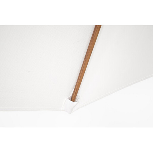 Umbrela gradina textil alb otel natur Palinuro Ø300x246h