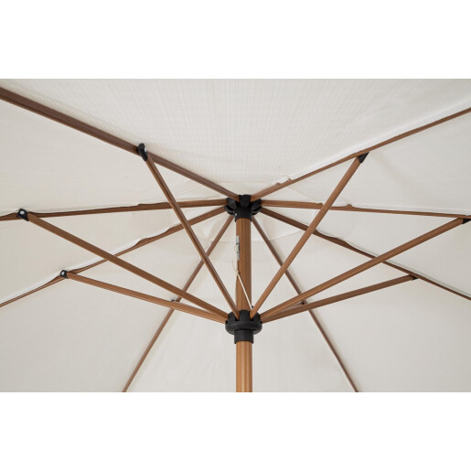 Umbrela gradina maro alb Palinuro 300x246 cm