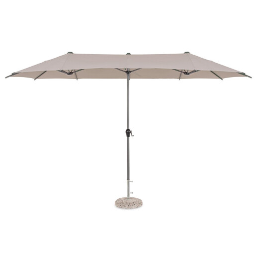 Umbrela gradina gri taupe Brasil 400x200x236 cm
