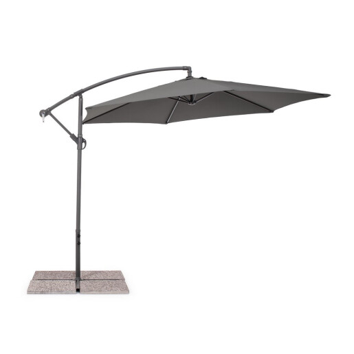 Umbrela gradina gri charcoal Nizza Ø300x235h