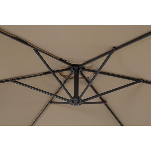 Umbrela gradina gri charcoal  taupe Nizza Ø300x235h