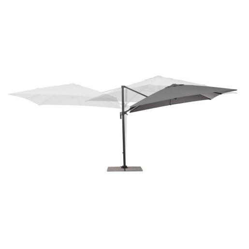 Umbrela gradina gri charcoal Siviglia 300x300x235h