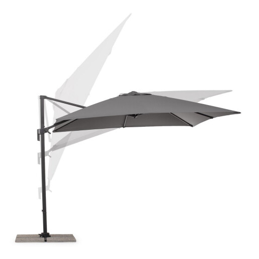 Umbrela gradina gri charcoal Siviglia 300x300x235h
