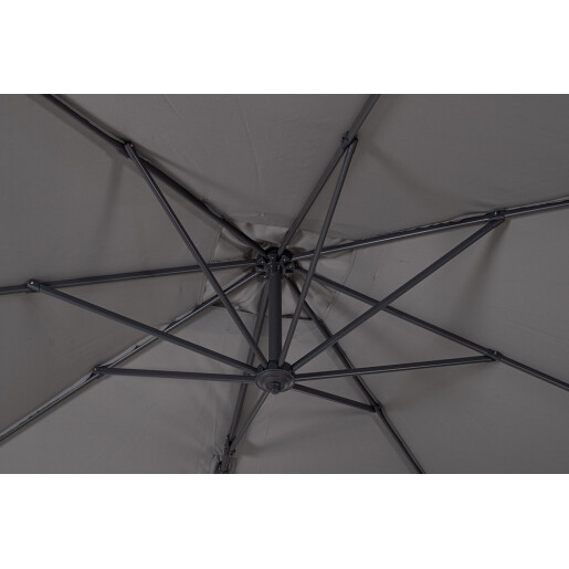 Umbrela gradina gri charcoal Siviglia 300x300x235h
