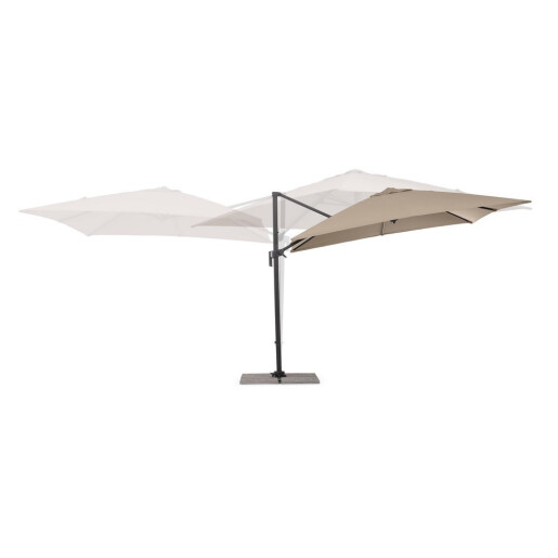 Umbrela gradina gri charcoal taupe Siviglia 300x300x235h