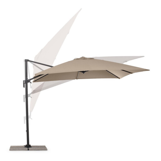 Umbrela gradina gri charcoal taupe Siviglia 300x300x235h