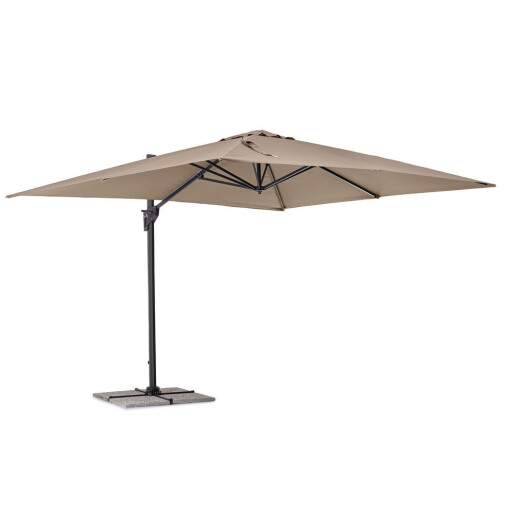 Umbrela gradina gri charcoal taupe Porto 400x300x250h