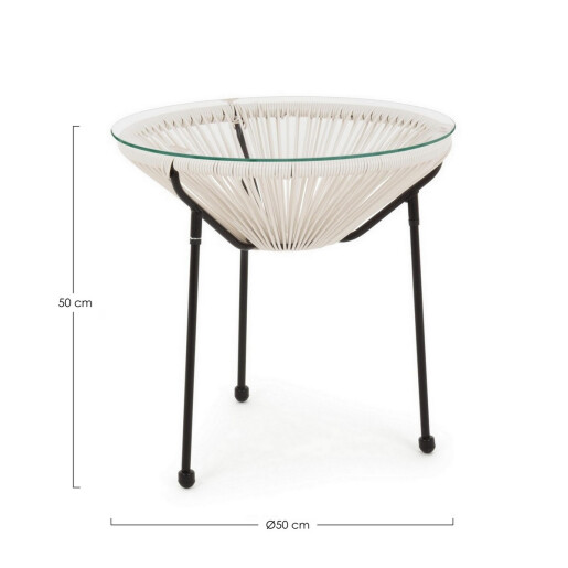 Masuta rotunda Parker 50x50 cm