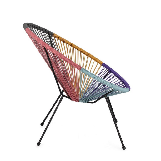 Set 4 fololii otel textil multicolor Parker 72x78x89h