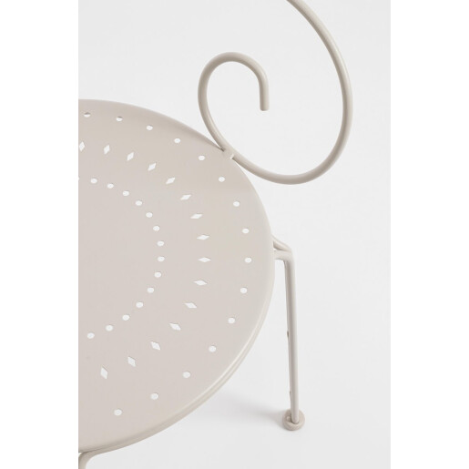 Set 4 scaune otel bej Etienne 49x49x89 cm