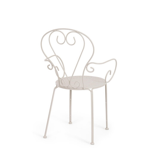 Set 4 scaune otel bej Etienne 49x49x89 cm