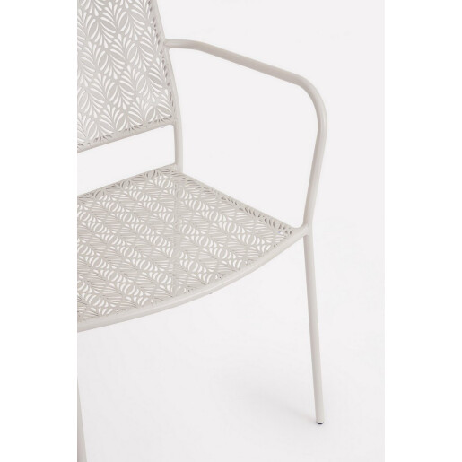 Set 4 scaune otel bej Lizette 54x55x89 cm