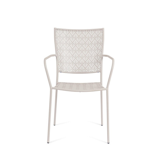 Set 4 scaune otel bej Lizette 54x55x89 cm