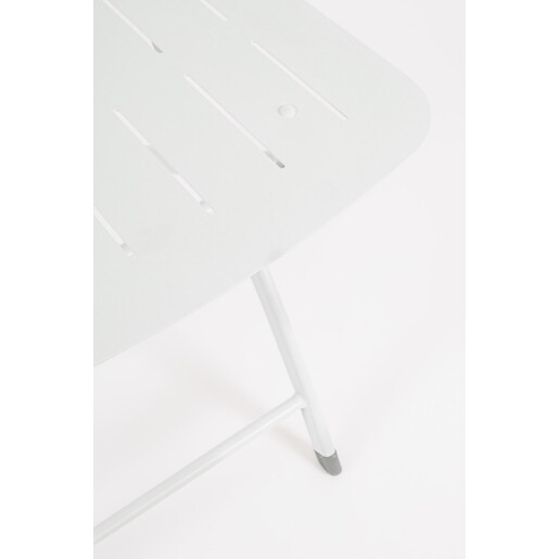Set mobilier gradina otel alb Yvonne A:44x50x85h ; 70x70x72h