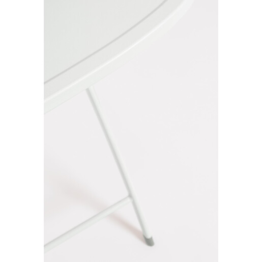 Set mobilier gradina otel alb Yvonne A:44x50x85h ; 70x70x72h