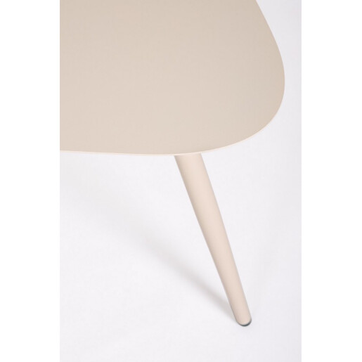 Set 2 masute cafea otel champagne Yvonne 54.5x52.5x45h; 96x55x35h