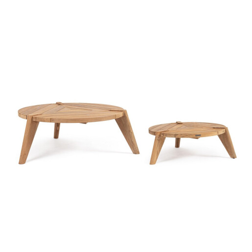 Set 2 masute lemn maro Camden 80x37 cm, 100x45 cm
