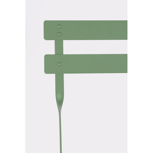 Set mobilier gradina masa, 2 scaune otel verde Austin 41x46x80x44h1(x2); ø60x71h