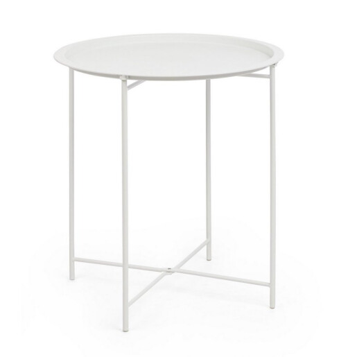 Masuta cafea otel alb Austin Ø46x52h