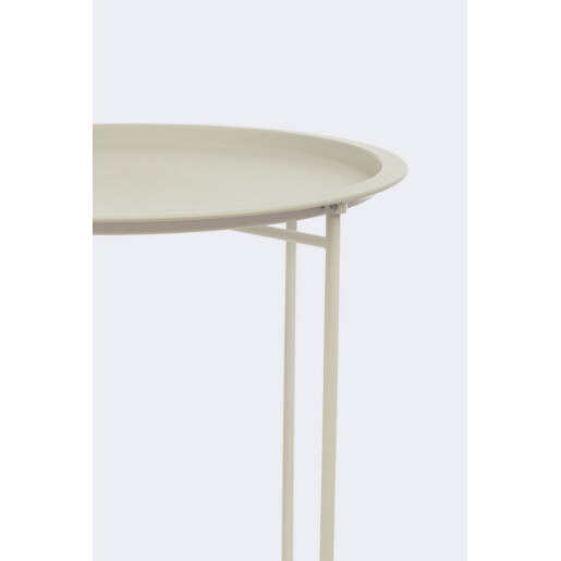 Masuta cafea otel crem gypsum Austin Ø46x52h