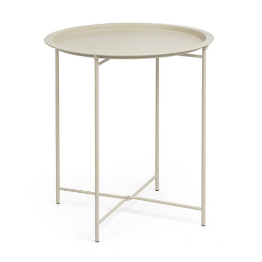 Masuta cafea otel crem gypsum Austin Ø46x52h