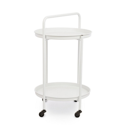Carucior servire otel alb Austin Ø44.5x70h