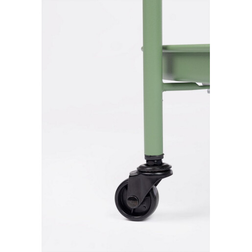 Carucior servire otel verde Austin Ø44.5x70h