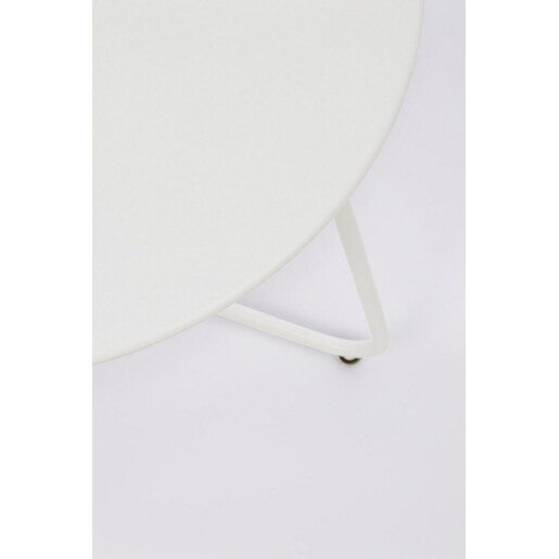 Masuta cafea otel alb Austin Ø45x45h