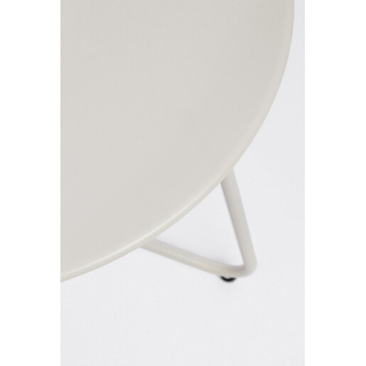 Masuta cafea otel crem gypsum Austin Ø45x45h