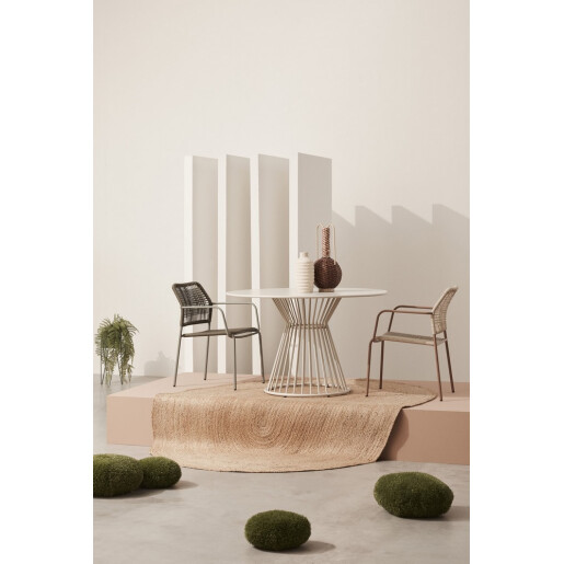 Masa rotunda otel crem gypsum Austin Ø120x75h