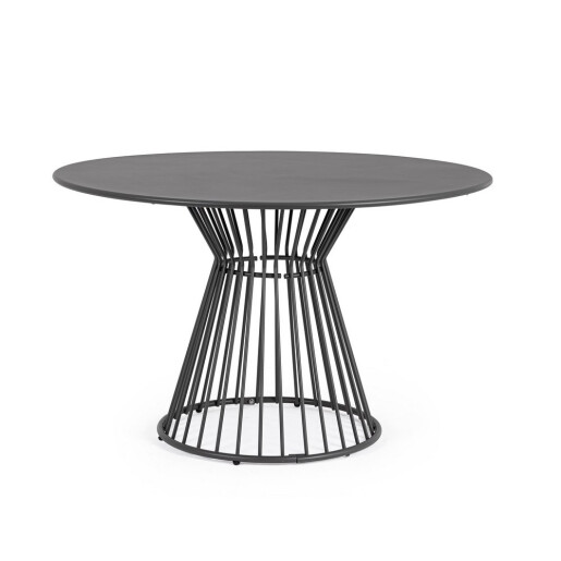 Masa rotunda otel gri charcoal Austin Ø120x75h