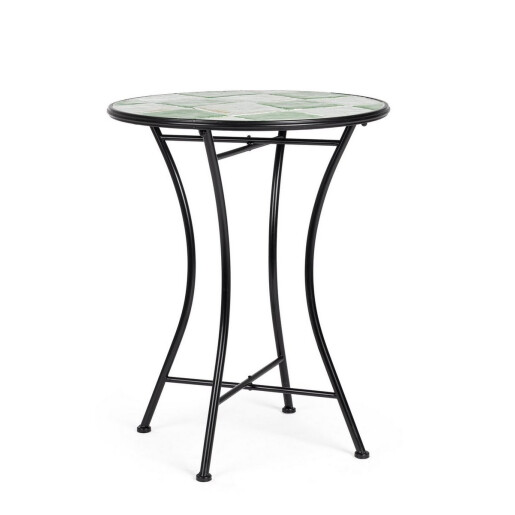 Masa rotunda otel ceramica multicolora Loire Ø60x75h