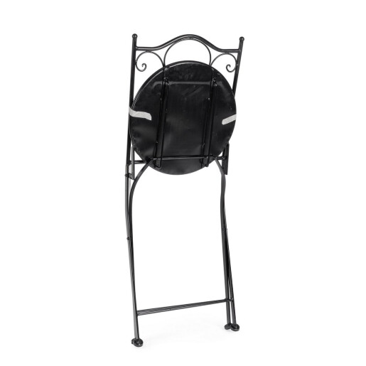 Set 2 scaune pliabile otel ceramica multicolora Loire 38x46x92h