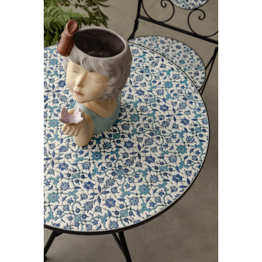 Masa otel ceramica Samos 60x75 cm