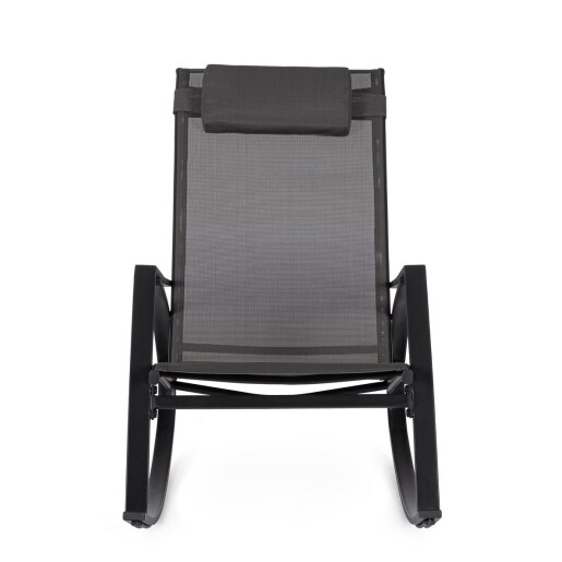 Fotoliu gradina, terasa gri charcoal Ercolano 60x107x95h