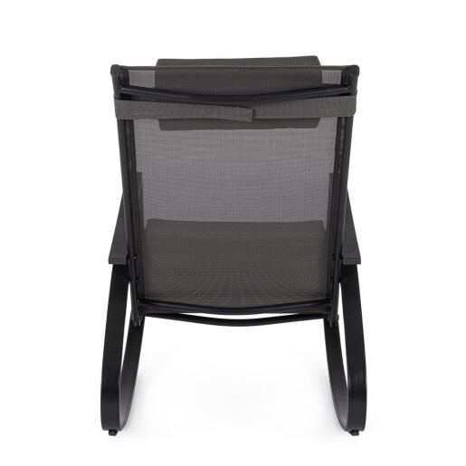 Fotoliu gradina, terasa gri charcoal Ercolano 60x107x95h