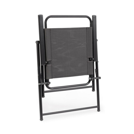 Set mobilier gradina masa, 6 scaune,  cu umbrela soare otel gri charcoal Pompei 