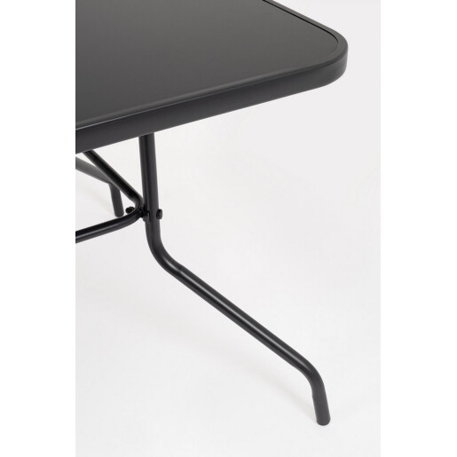 Set mobilier gradina masa, 6 scaune,  cu umbrela soare otel gri charcoal Pompei 