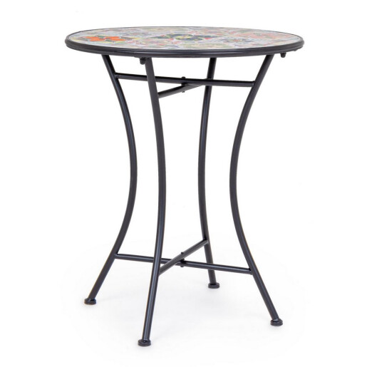 Masa rotunda otel ceramica multicolora Paloma Ø60x75h