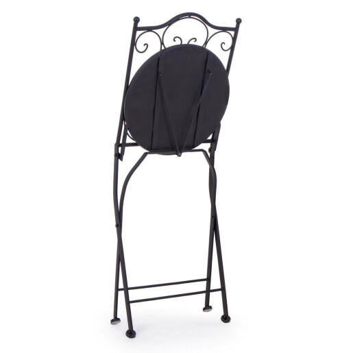 Set 2 scaune gradina otel ceramica Paloma 39x47x92 cm