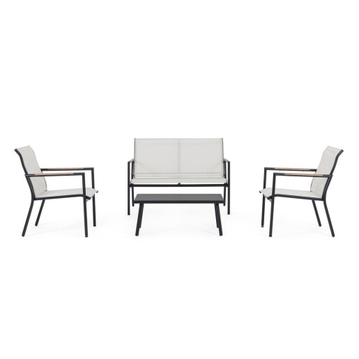 Set mobilier gradina otel textilena Marsala