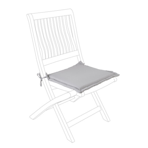 Set 4 perne scaune gradina textil taupe 42x42x3h