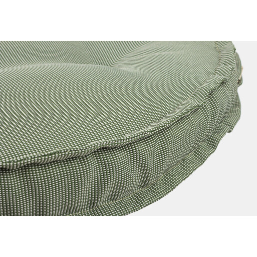 Set 4 perne podea textil verde Ø40x4h